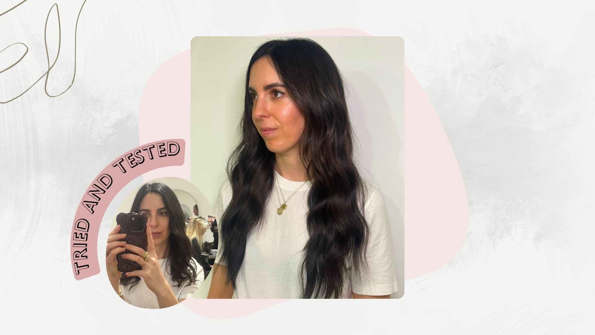 beauty editor before and after with hair extensions