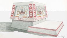 an illustration of a decorated Maya altar