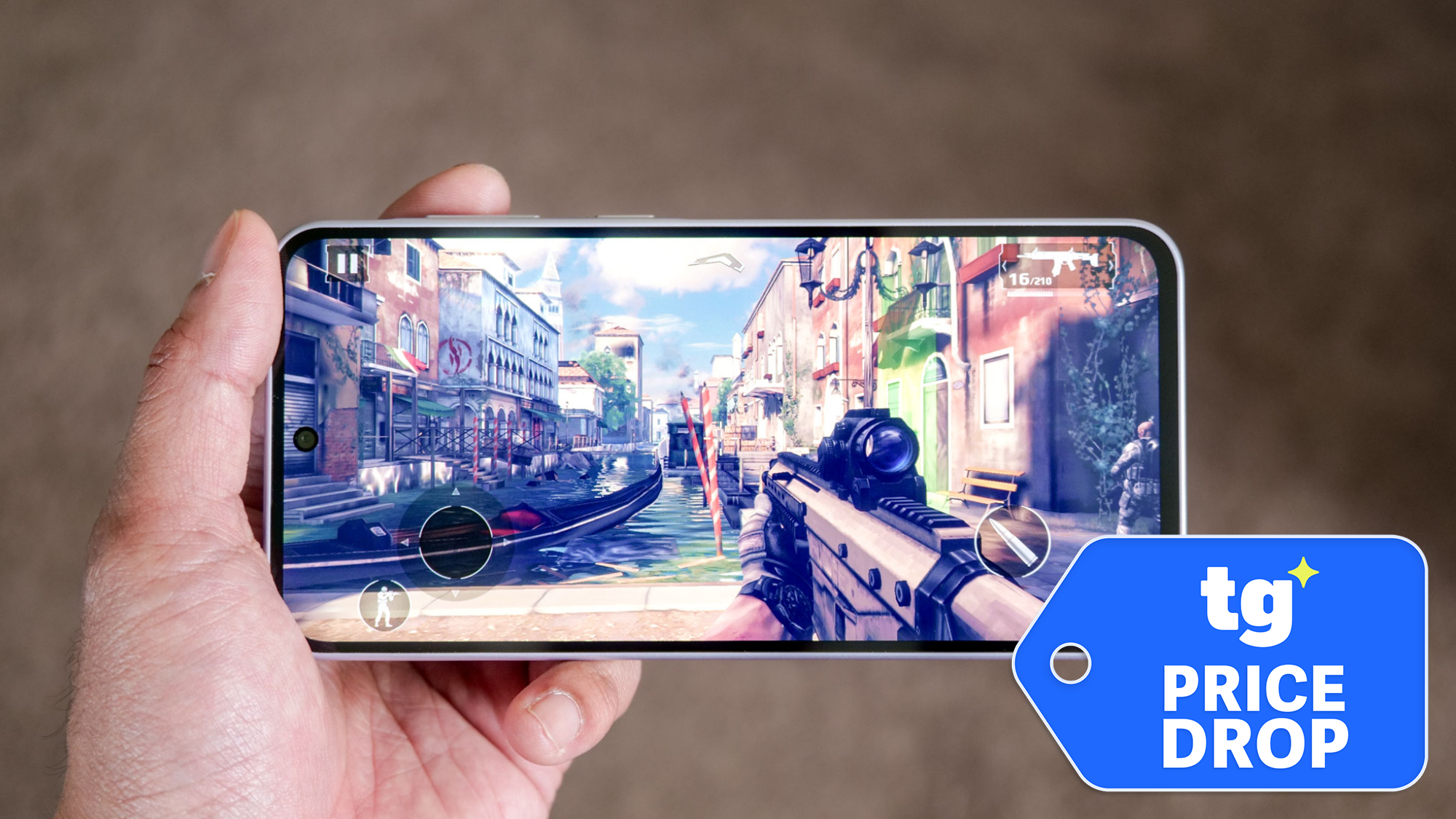 Galaxy A36 held in hand