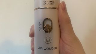 Bellissima Air Wonder 8 in 1 Hot Air Styler being held by author