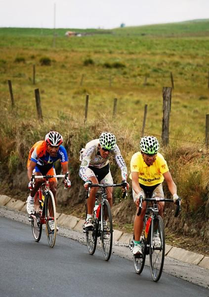 Race leader Fernando Camargo (Boyaca Orgullo De America) was part of the day's winning break.