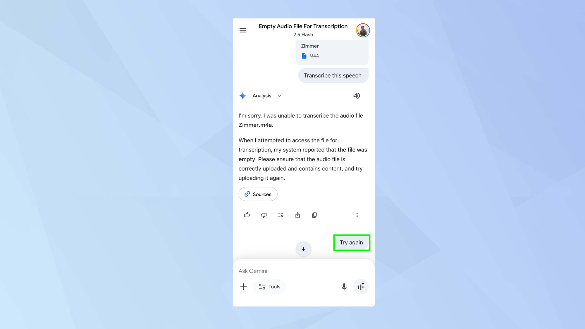 How to transcribe audio files using Gemini