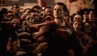 Superman at Dia de los Muertos celebration in Batman v Superman