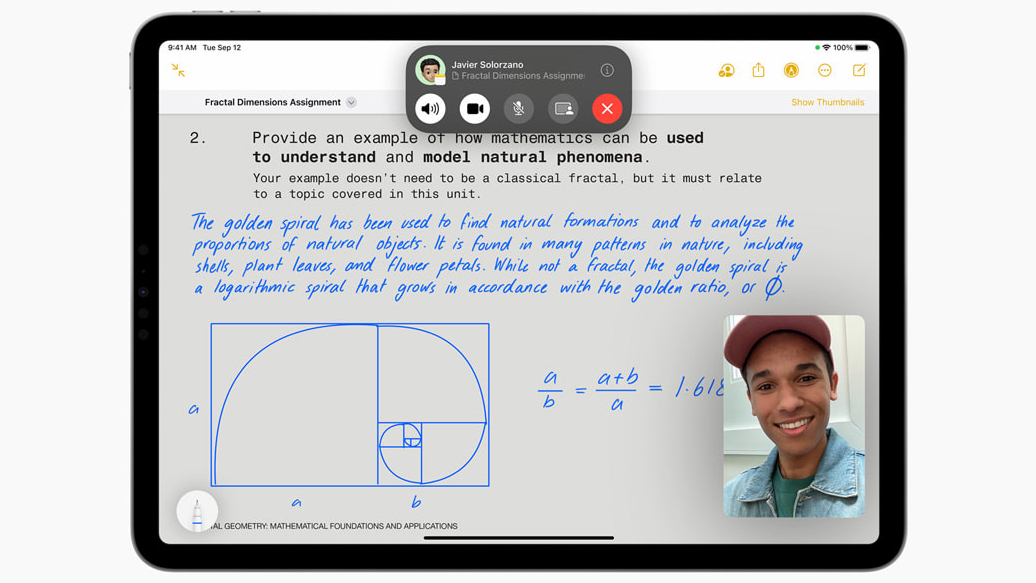 Apple iPadOS example screenshot