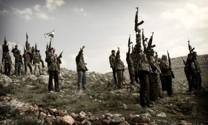Rebels from villages in Idlib gather to form a battalion: The longer the Syrian conflict continues, the worse the abuses from both sides of the fight will become.