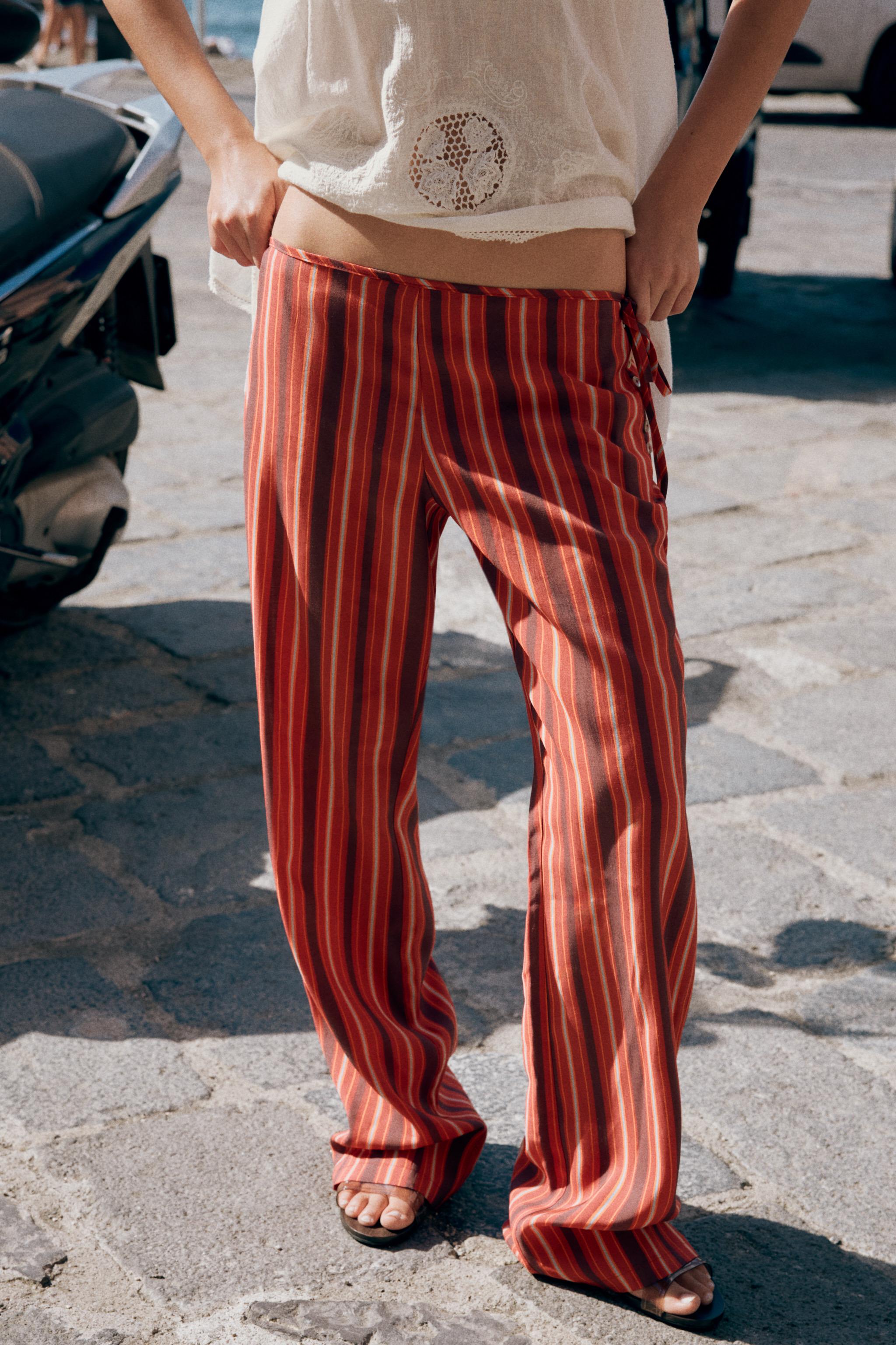 Flowy Striped Pants