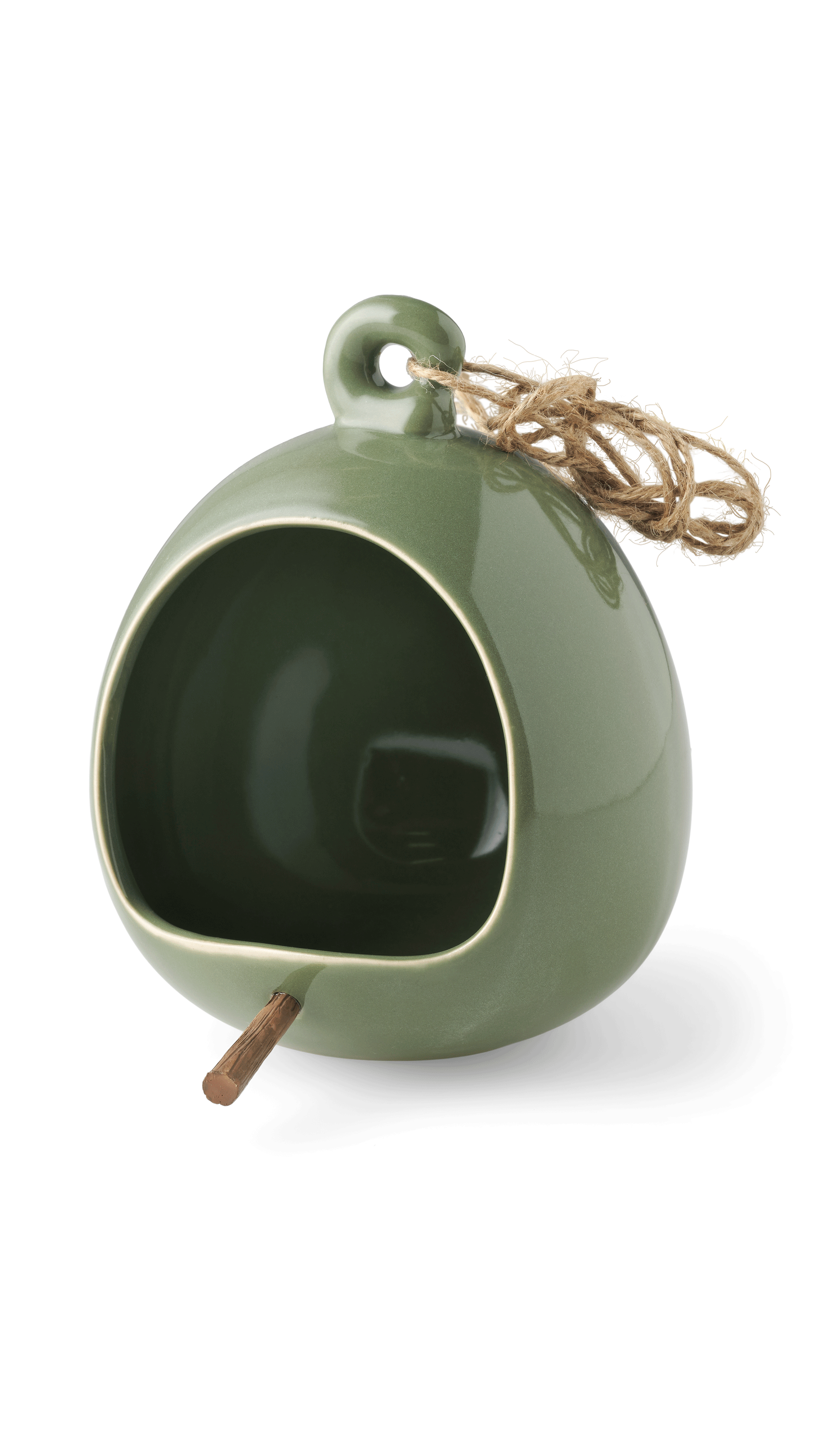 Bird feeder in Moss Green