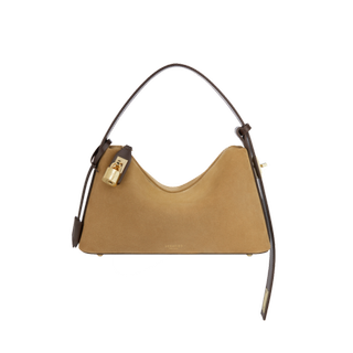 Gold Suede Hobo Bag(pre-Order Only. Will Ship Early Oct.)