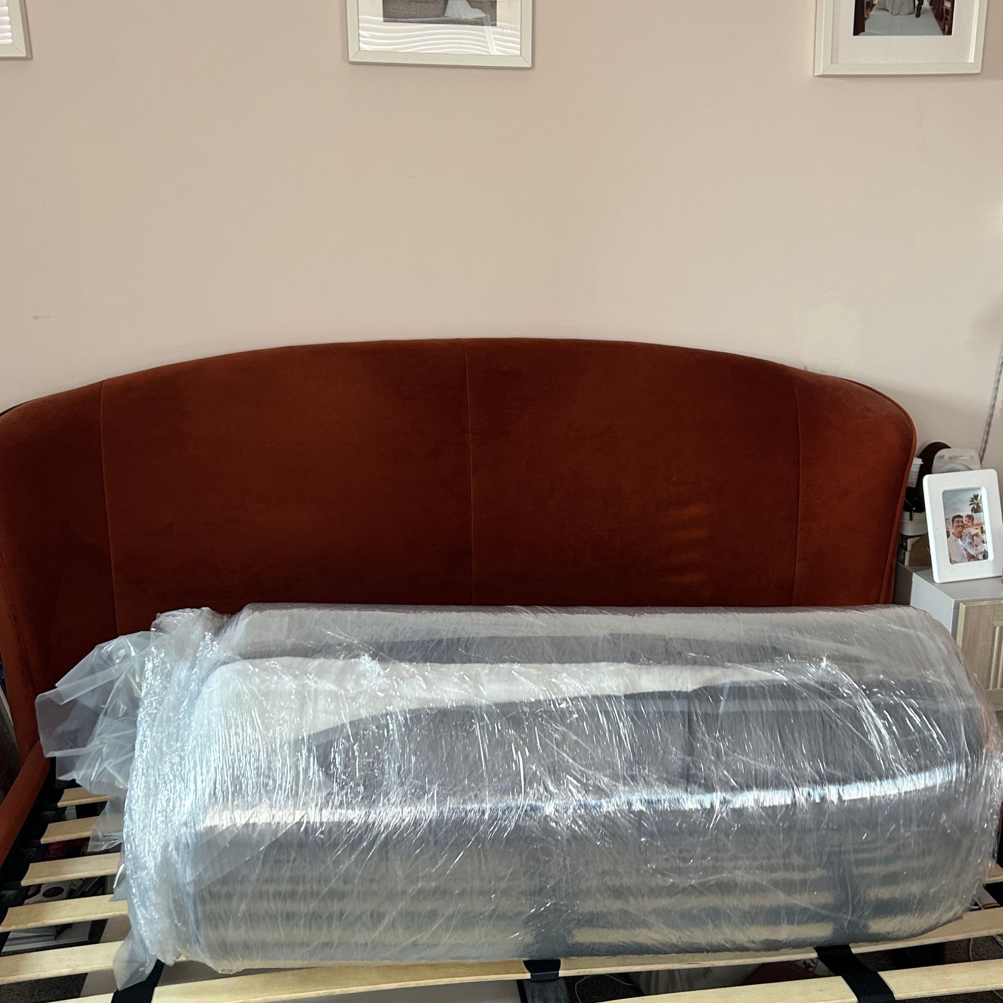Nectar Original Mattress rolled on bed frame