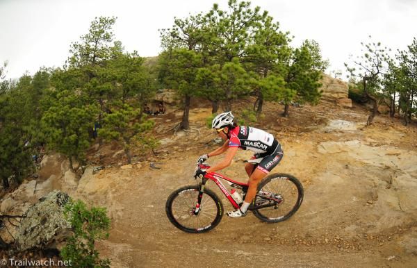 Pua Mata (Sho-Air Specialized) riding solidly in second place