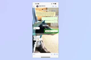A screenshot showing how to edit messages on WhatsApp
