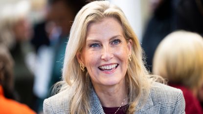Sophie, Duchess of Edinburgh smiles during a visit to Windale Community Hub on November 26, 2025