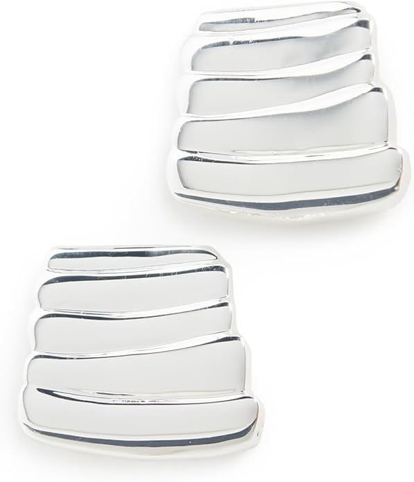 Heaven Mayhem, Heaven Mayhem Women&#039;s Vase Earrings, Silver, One Size