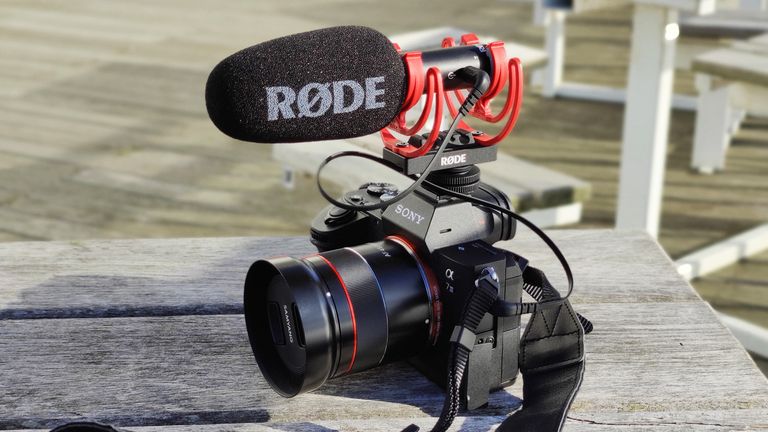 RODE Videomic GO II mounted on a Sony Alpha a7III