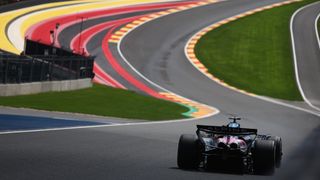 Pierre Gasly of Alpine during first practice ahead of the Formula 1 Belgian Grand Prix at Spa-Francorchamps in Spa, Belgium on July 25, 2025