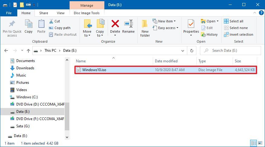 Windows 7、8、および 10 で ISO イメージをマウントする方法