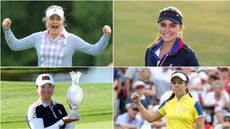 Charley Hull (top left), Lexi Thompson (top right), Angel Yin (bottom left), and Georgia Hall (bottom right)