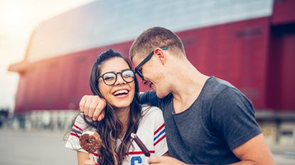 Young, happy couple