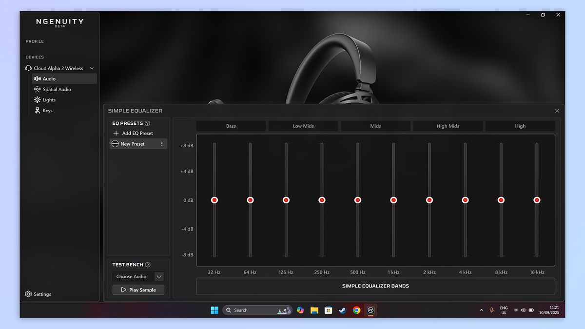HyperX Ngenuity software screenshot