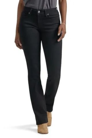  Women's Legendary Mid Rise Bootcut Jean Black 12