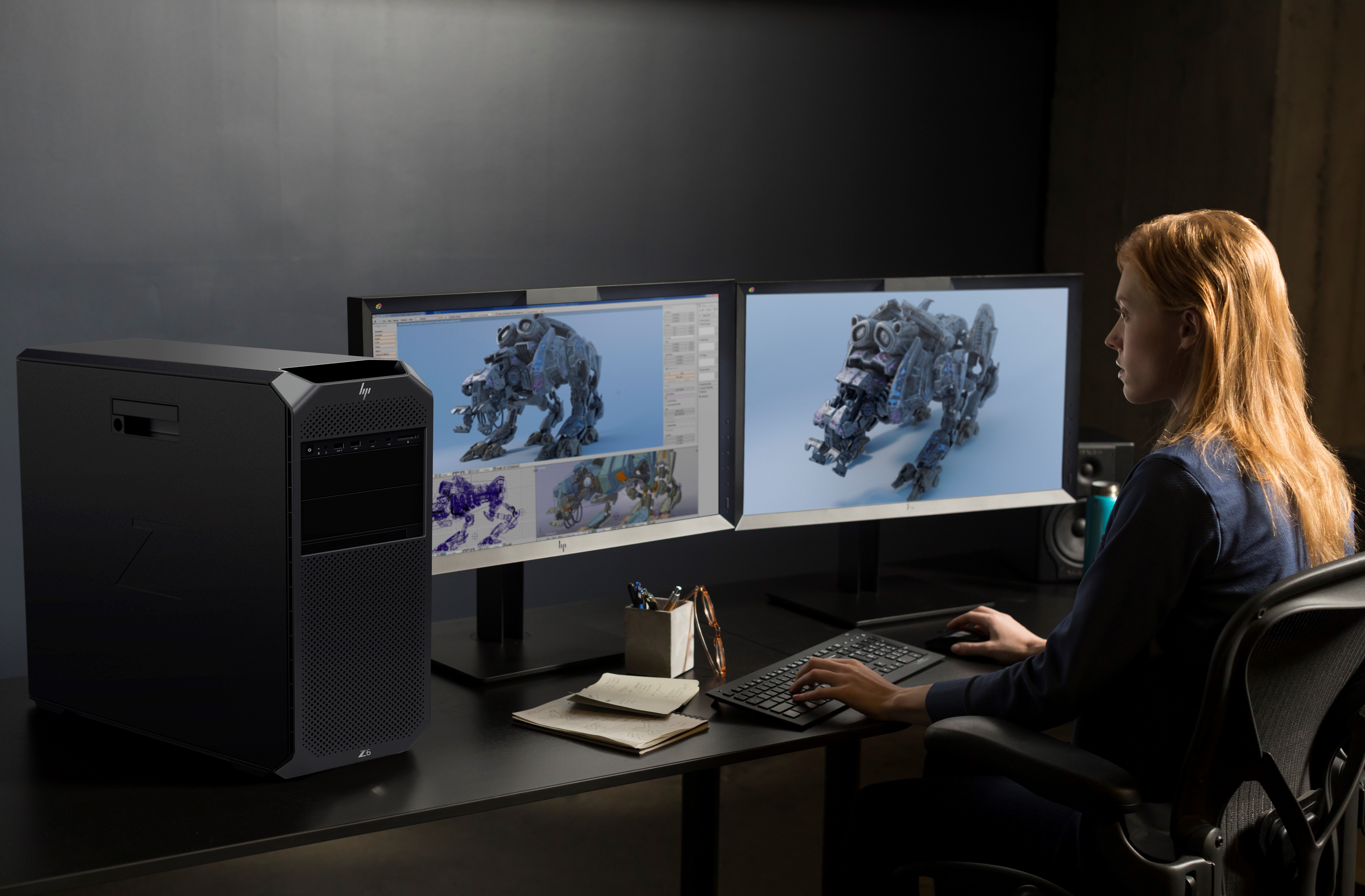 An HP desktop PC