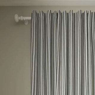 John Lewis Conwy Stripe Weave Pair Lined Hidden Tab Top Curtains