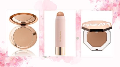 Three of the best bronzers for fair skin by rare beauty, charlotte tilbury and fenty beauty