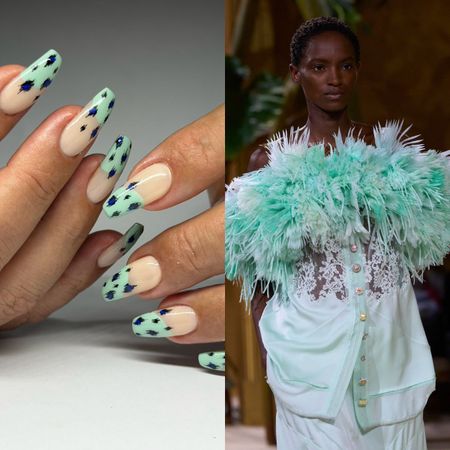 Images from Chanel's S/S 26 RTW show and fall French manicures.