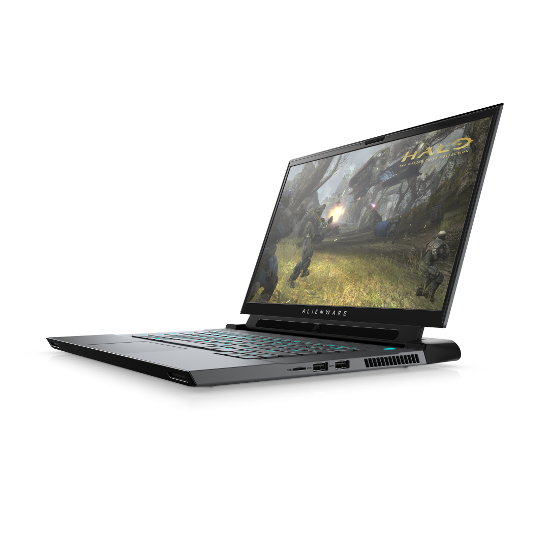 Alienware M15 R3 In Dark Side Of The Moon And Halo V1 Right Side And Tobii Eye Tracking
