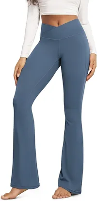 ODODOS Cloud Feeling High Waist Flared Pants (Women's) ODODOS Cloud Feeling High Waist Flared Pants (Women's)