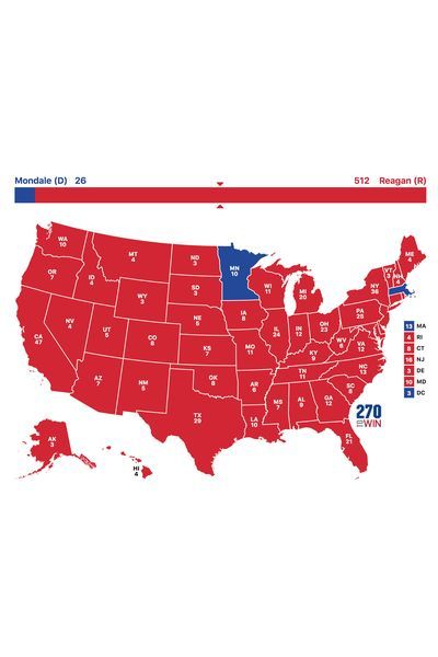 1984 electoral scenario