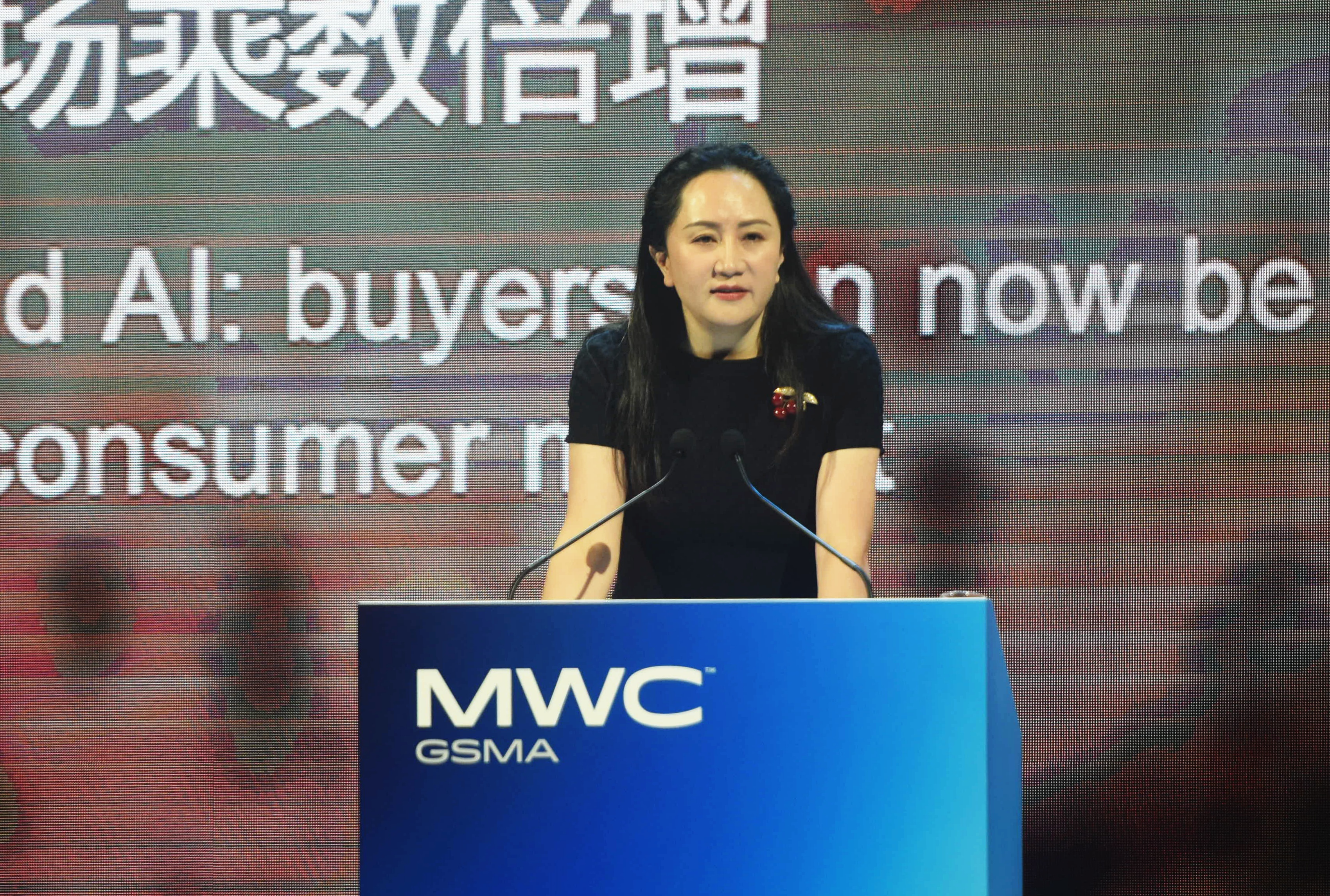 Huawei's CFO Meng Wanzhou at MWC in 2023