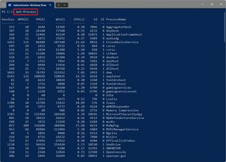 Get-Process cmdlet