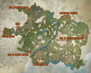 Avowed Totem of Defiance pieces map