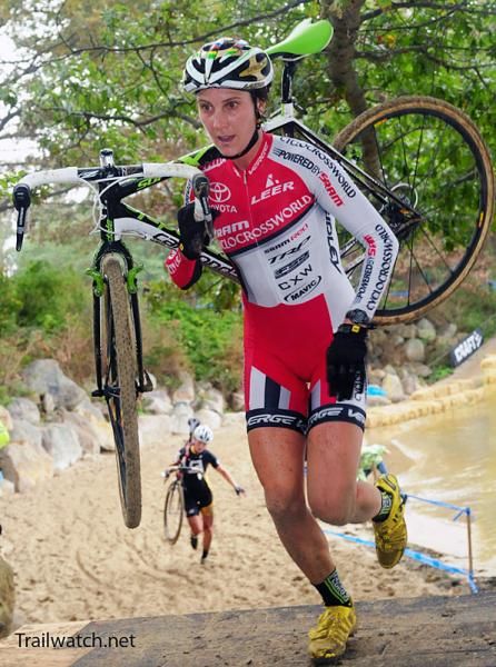 Lyne Bessette (Cyclocrossworld.com) is just racing to have fun these days