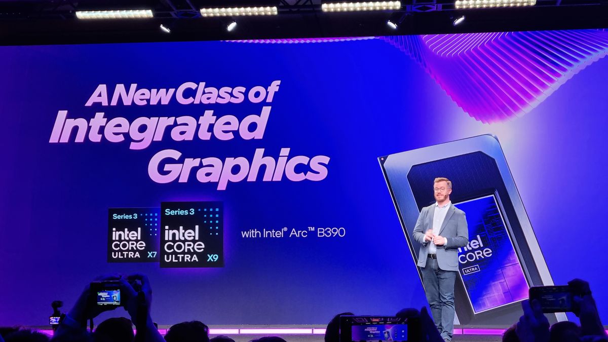 Intel's new top-end Core Ultra Series 3 mobile chips promise up to 77% faster iGPU gaming performance than Lunar Lake, and come with a whole host of friends