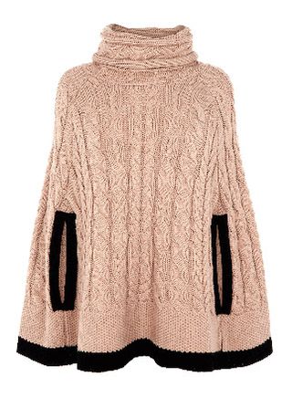 Oasis knitted poncho, £55