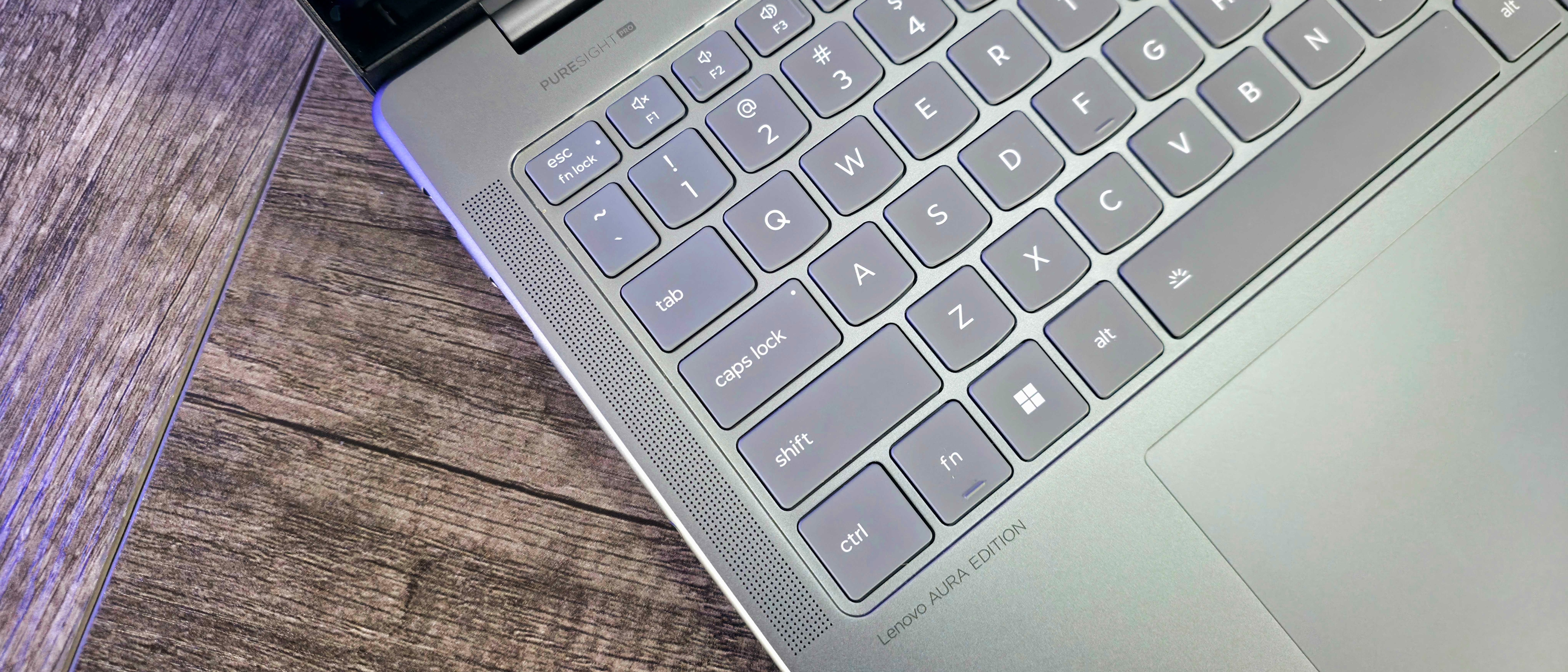 Image of the Lenovo Yoga Pro 9i 16 (Gen 10) Aura Edition laptop.