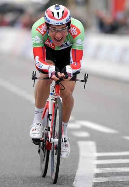 Points leader Denis Galimzyanov (Katusha)