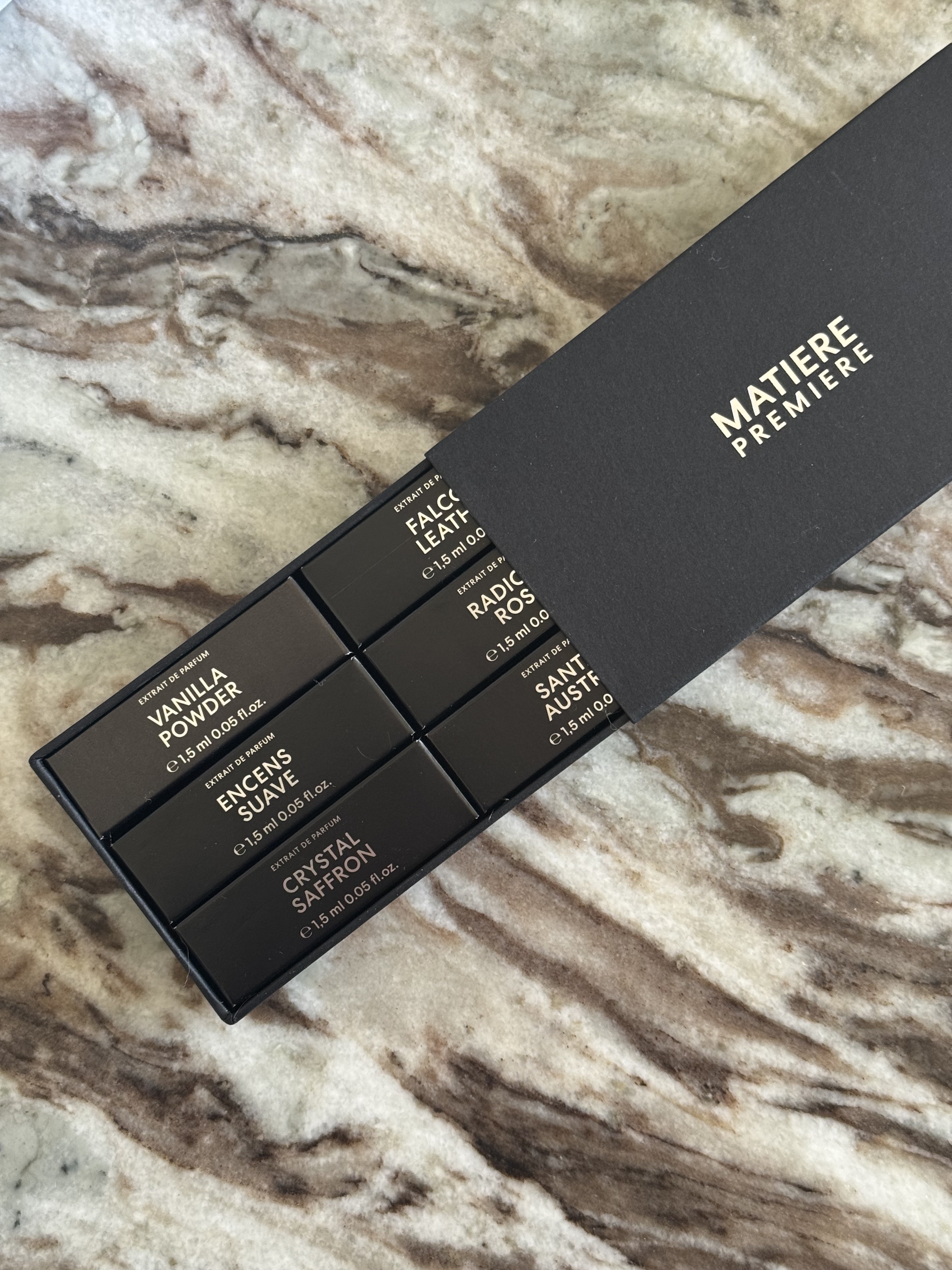 A matiere premiere discovery set of the extrait de parfums