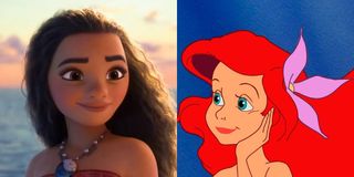 Moana Ariel the little mermaid