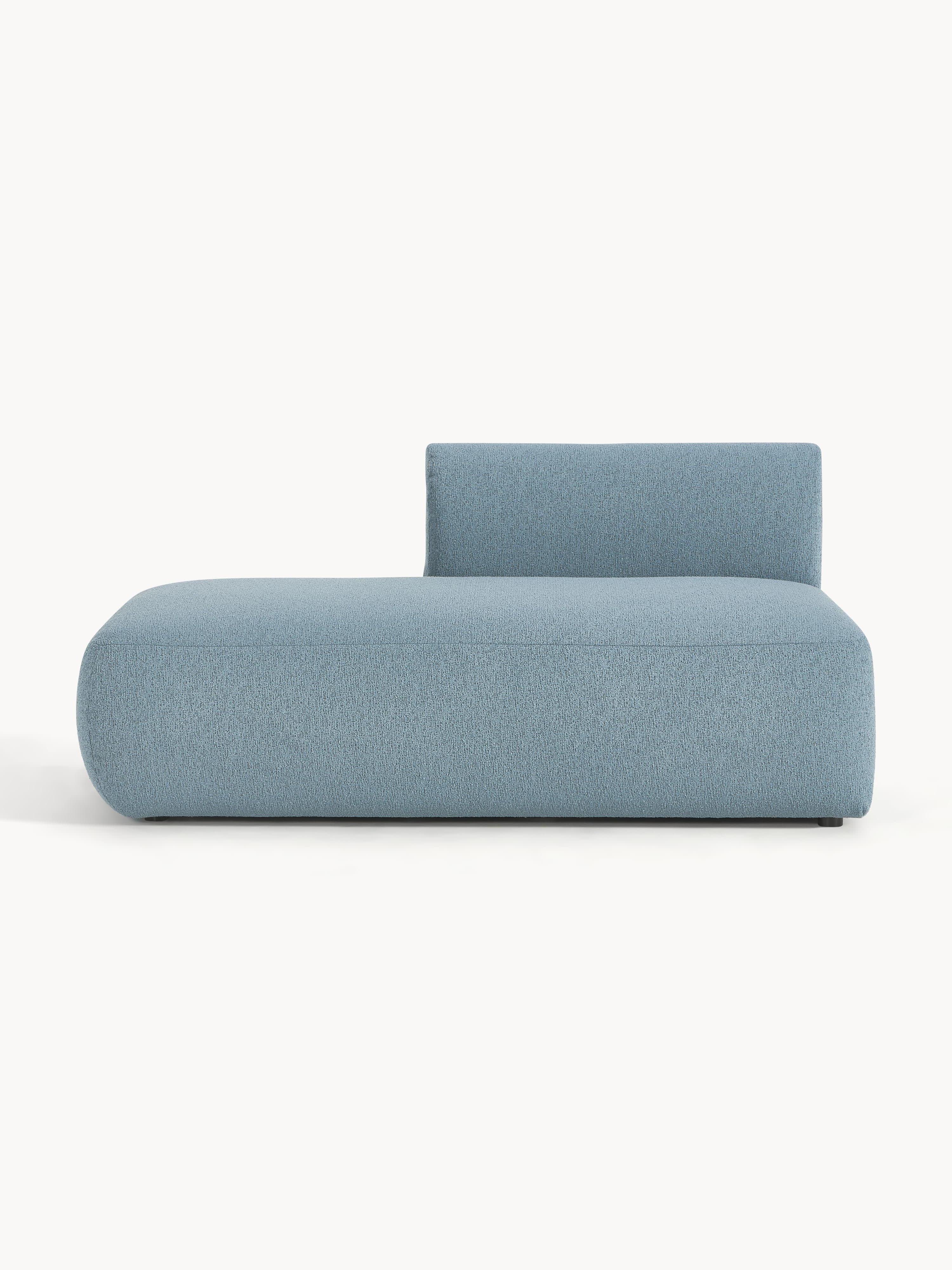 Boucl&amp;eacute; Chaise Module Sofia &amp;ndash; W 159 Cm X D 103 Cm, Right-Hand Backrest &amp;ndash; Boucl&amp;eacute; Blue