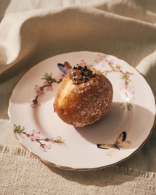 Chocolate and hazelnut doughnut