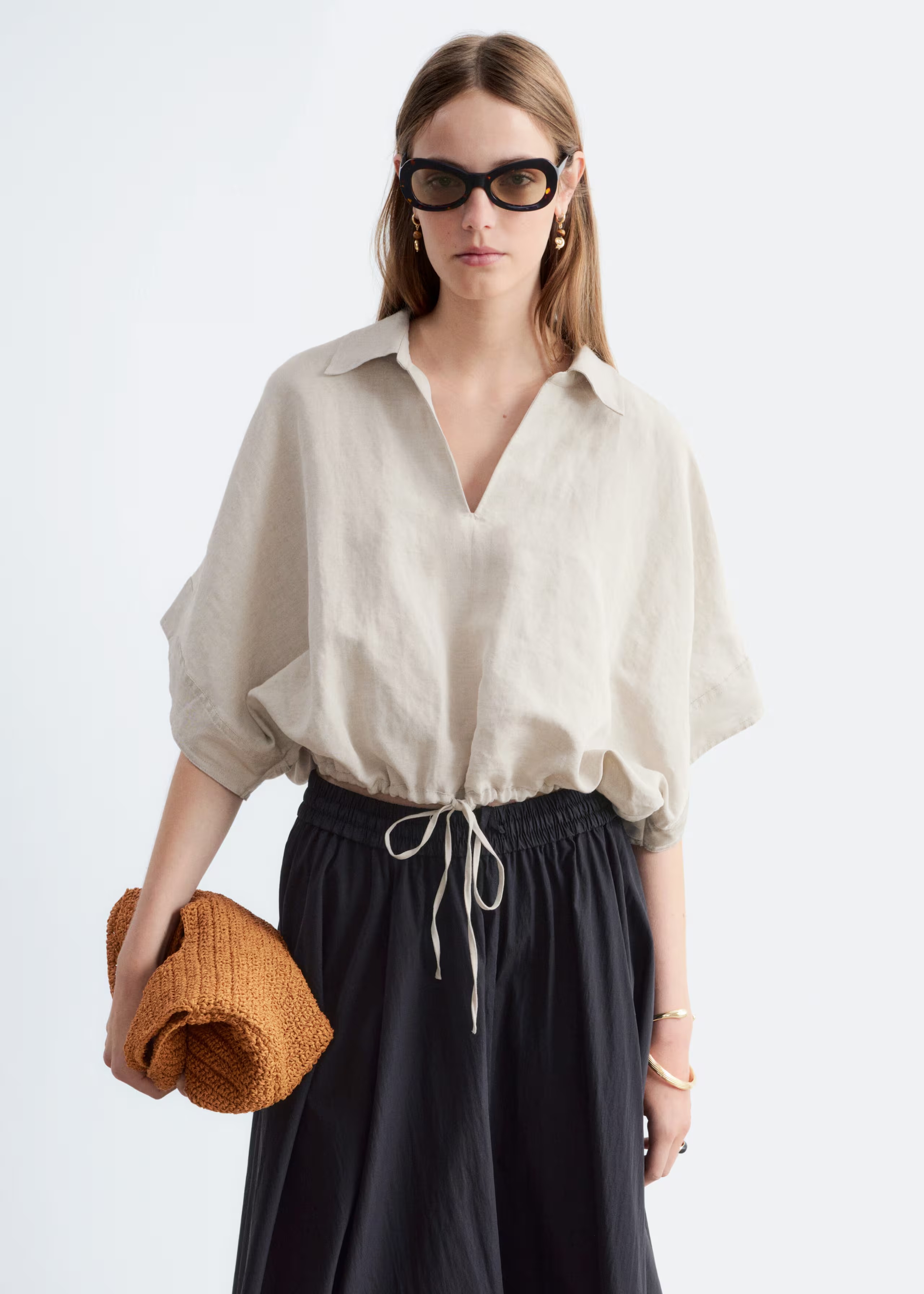 &amp;amp; Other Stories, Drawstring Cropped Top