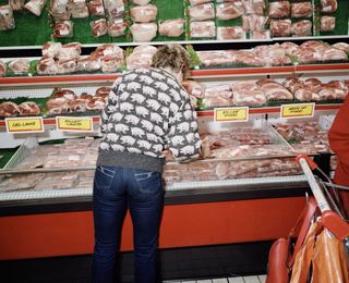 Hand of Pork, Caerphilly, South Wales, 1985-1988, by Paul Reas