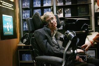 Stephen Hawking at Frankfurt Book Fair October 2005