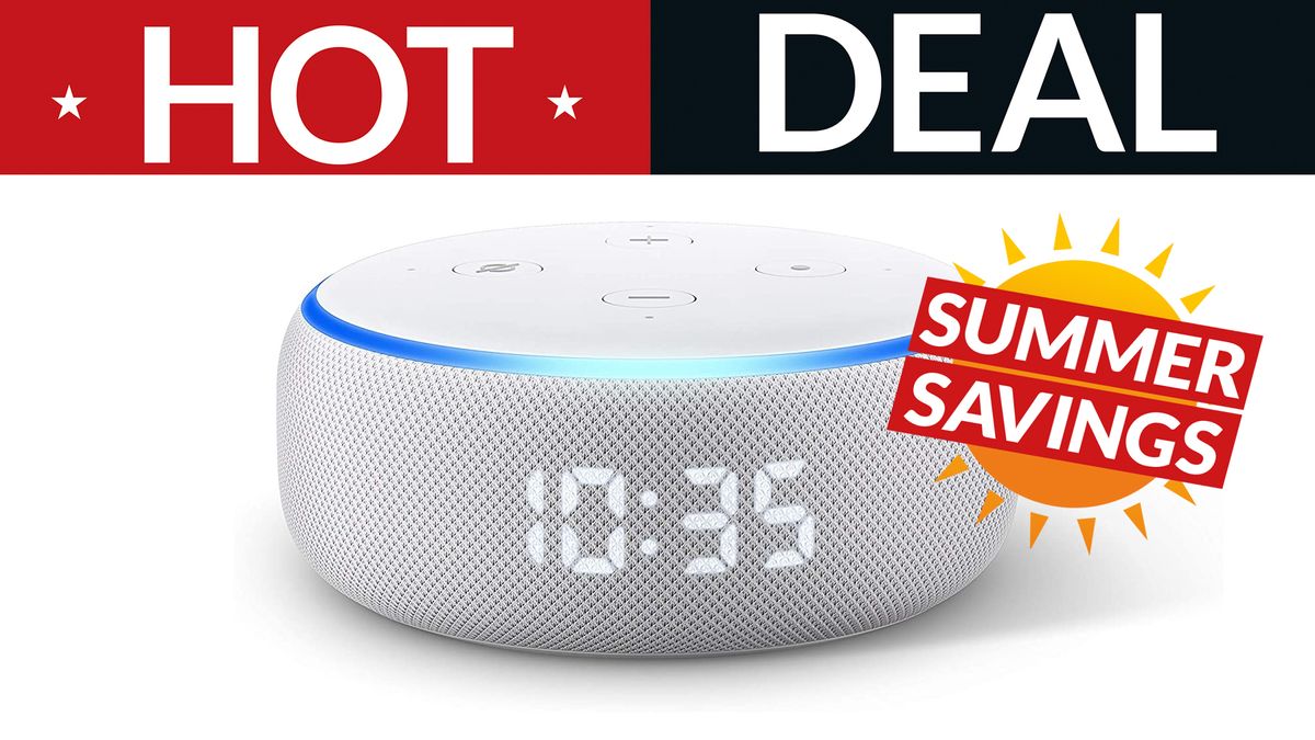 Amazon Echo Dot with Clock smart speaker is now HALF PRICE! | T3