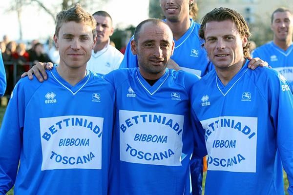 Damiano Cunego, Paolo Bettini and Danilo Di Luca enjoyed the Winter Games.