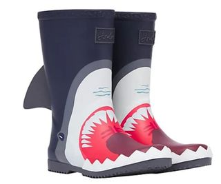 dark blue shark wellies