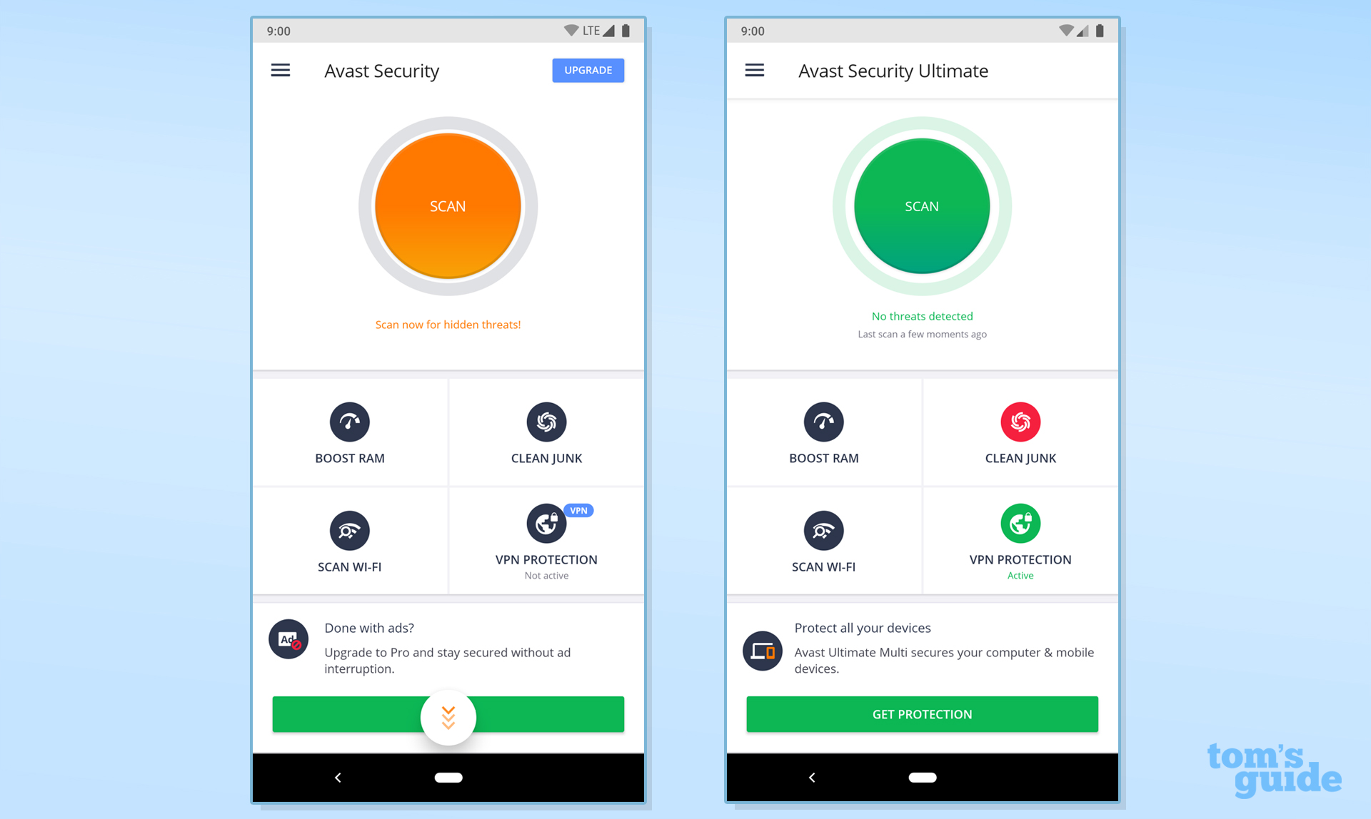Avast Mobile Security Free and Premium